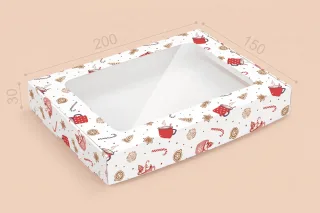 Коробка "Пряникова - міні" №М0063-о9. різдво