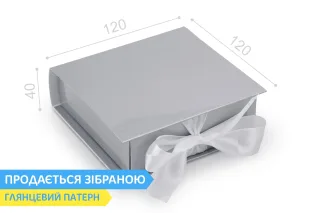 Коробка "Ювелірна VIP 120*120*40" №М0079-о10. Срібло
