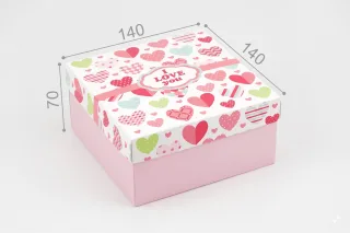 Коробка "Подарункова" №М0027-о21. "I love you"