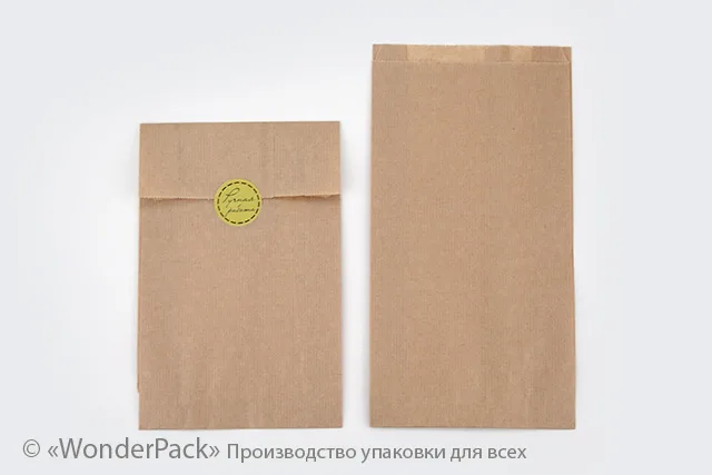 Пакети крафт. Код ПК-41. Розмір 270*50*40 мм. Бурий смугастий