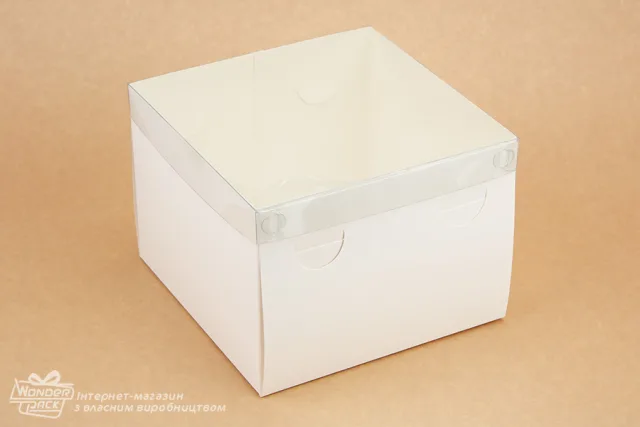Коробка 200*200*150 з прозорою кришкою