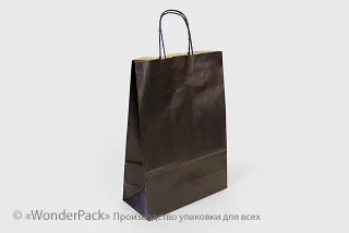 Пакети крафт. Код ПК-26. Розмір 320*230*100 мм. Чорний