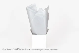 Тіш'ю, цигарковий папір для пакування. 50*70 см. Колір - срібло