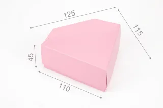 Коробка "Діамант" №М0057-о7. Рожева