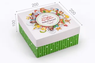 Коробка "Київ" №М0053-о37"З різдвом та новим роком"
