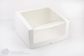 Коробка для торта 300*300*150 з глянцевою ламінацією