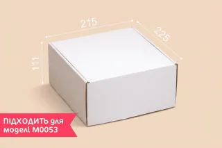 Коробка "Новинка" №М0054-о1 3-шарова біла