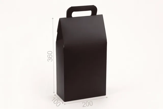 Коробка "Пляшкова" №М0080-о3 "Чорна"