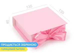 Коробка "Ювелірна VIP 120*120*40" №М0079-о11. Рожева