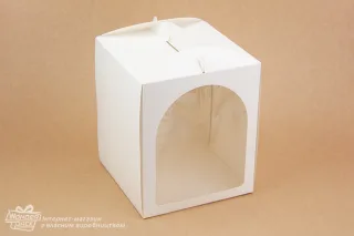 Коробка для торта 210*210*250 біла
