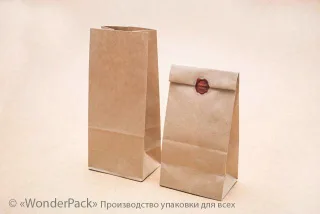 Пакети крафт. Код ПК-14. Розмір 200*90*65 мм