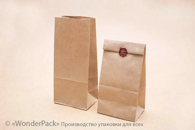 Пакети крафт. Код ПК-14. Розмір 200*90*65 мм