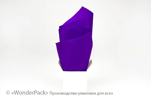 Тіш'ю, цигарковий папір для пакування. 50*70 см. Колір - фіолетовий.