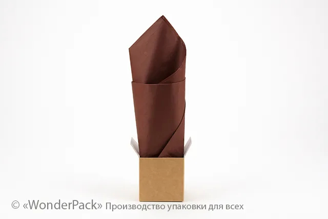 Тіш'ю, цигарковий папір для пакування. 50*70 см. Колір - коричневий