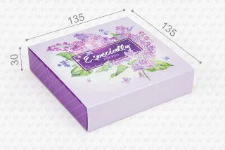 Коробка "Для 9 цукерок" №М0070-о2. "For you"