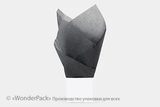 Тіш'ю, папір для пакування. 50*70 см. Колір - сірий