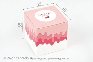 Коробка "Бонбоньєрка" №М0006-о23. "Sweets for you"
