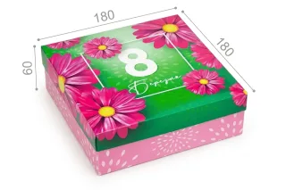 Коробка "Баварія" №М0033-о22. "8 Березня"