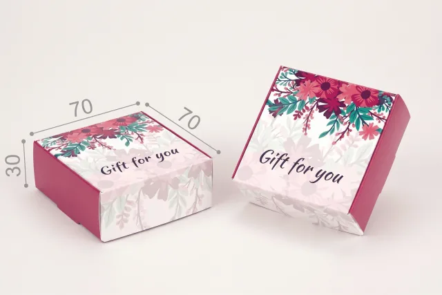 Коробка "Натуральна" №М0013-о13. "Gift for you"