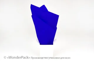 Тіш'ю, цигарковий папір для пакування. 50*70 см. Колір - синій