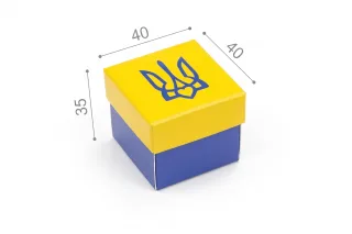 Коробка "Бусинка" №М0062-о16. "Тризуб"