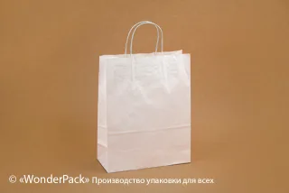 Пакети крафт. Код ПК-36. Розмір 320*250*110 мм. Білий
