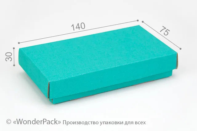 Коробка "Моцарт" №М0050-о3. Гофра 3-шарова м'ятна