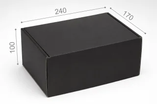 Коробка №М0074-о6. 3-шарова чорна