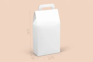 Коробка "Пляшкова" №М0080-о1 "Біла"