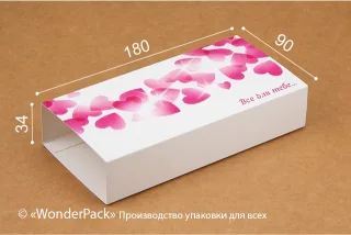 Чохол (обичайка) до коробки М0014 "Натуральна 2". Код М0014-об1
