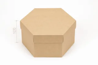 Коробка "Шестигранна" №М0066-о4. Крафт
