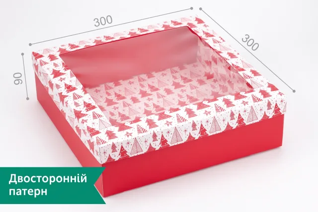 Коробка №М0004-о16. Ялинки святкові