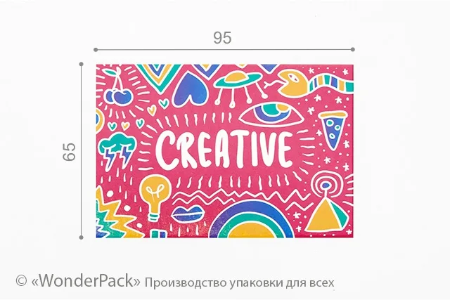 Гіфтик 062. 95*65 мм. "Creative"