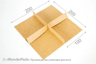 Перегородка в коробку №0044 "Пряникова". Код М0044-П2. Крафт