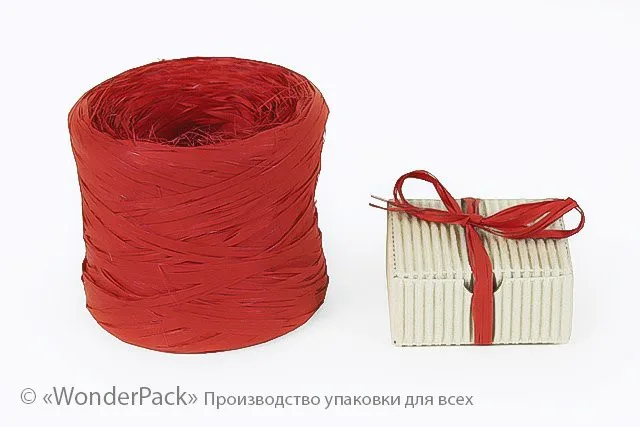 Рафія. Колір - ROSSO (червоний)
