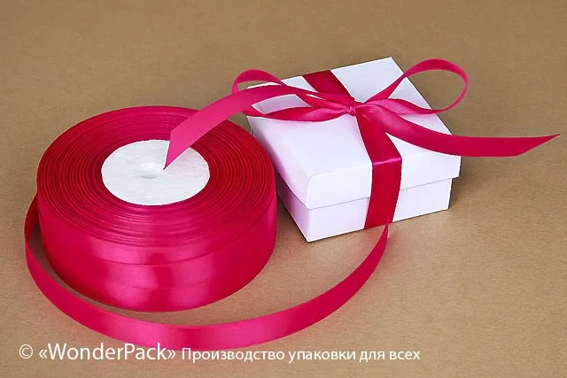 Стрічка атласна 12 мм, одностороння, колір - 8051, моток