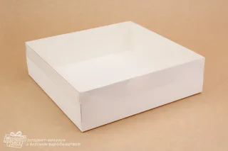 Коробка 210*210*60 з пластиковою кришкою