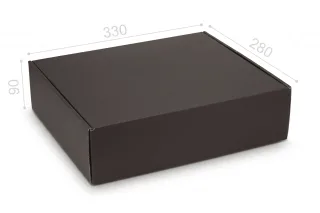 Коробка "Універсальна 2" №М0065-о6. 3-шарова чорна