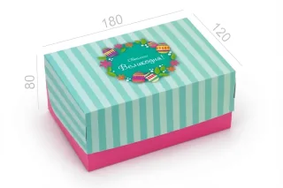 Коробка "Міні-кейк" №М0064-о5. "Світлого Великодня"