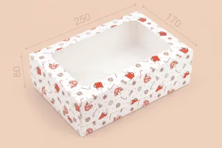 Коробка "Кексова" №М0061-о10. "Різдво"