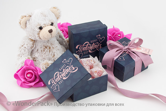 УДАЛЕНО * Коробка. Модель №0003 "Преміум". Код М0003-о27 "Happy Valentine" - 4
