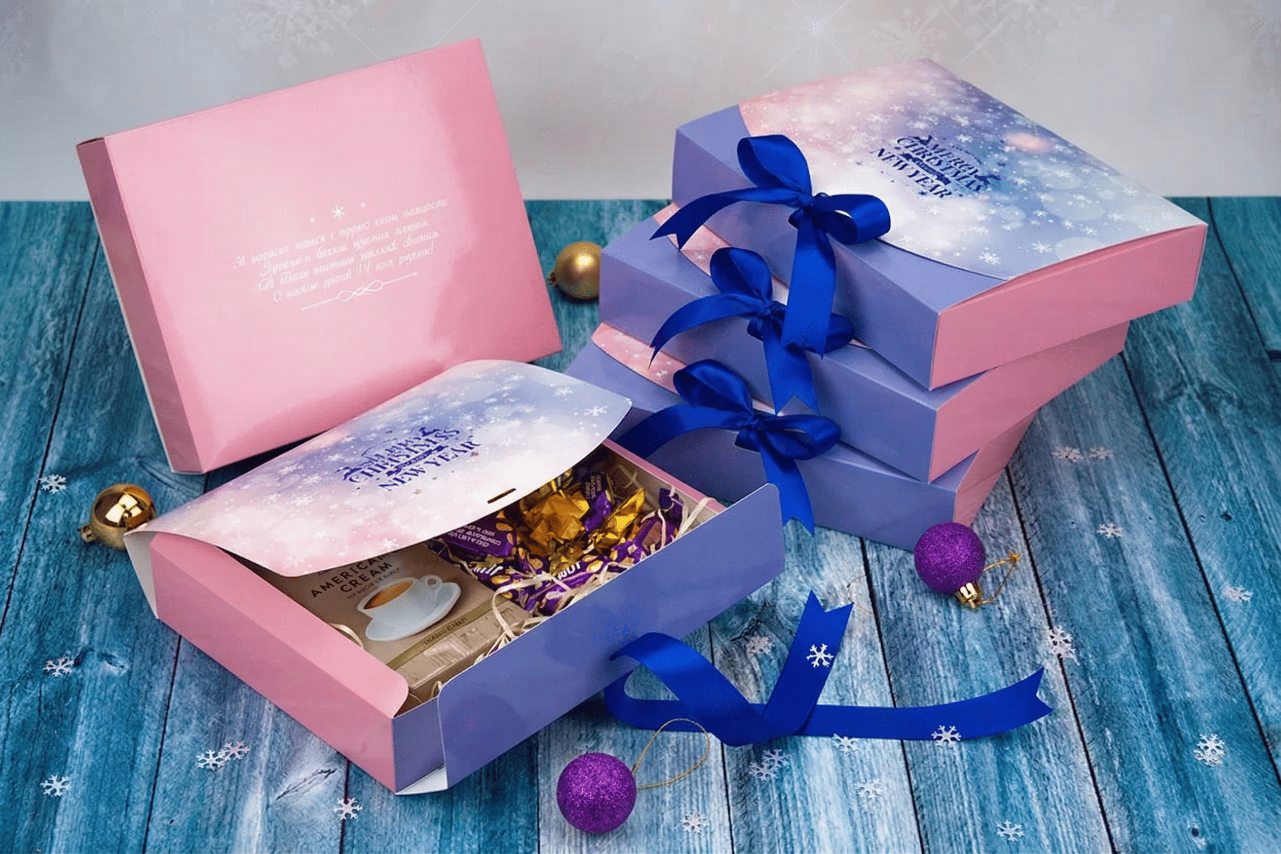 Коробка "Стильна" №М0039-о8. "Merry Christmas" - 5