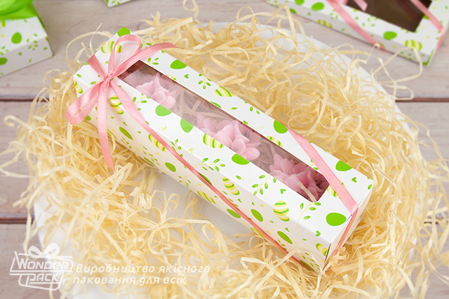 Коробка "Macaron" №М0052-о16. "Пасхальна" з вікном - 2