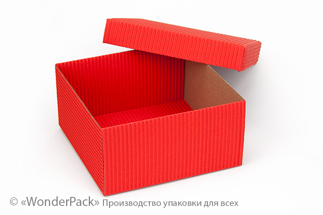 Коробка "Подарункова" №М0027-о34. 2-шарова червона - 2