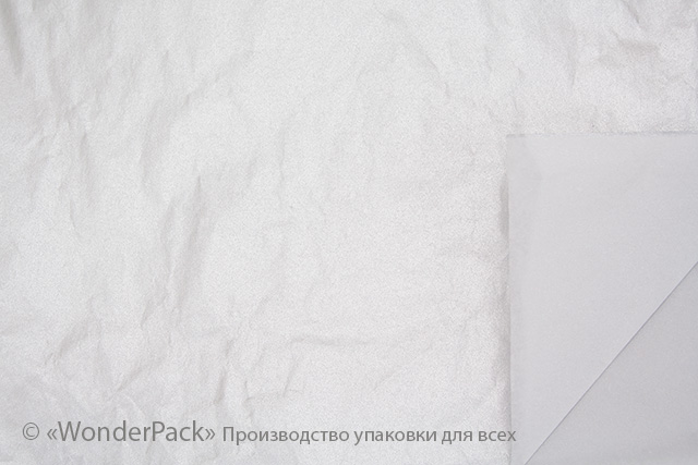 Тіш'ю, цигарковий папір для пакування. 50*70 см. Колір - срібло - 1