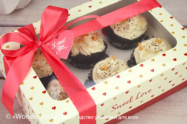Коробка "Кексова" №М0061-о7. "Sweet love" - 3