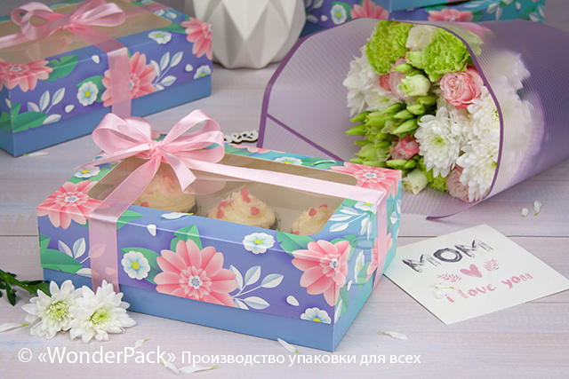 Коробка "Кексова" №М0061-о8. "Квіткова" - 3