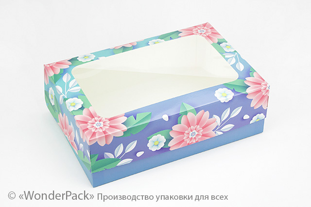 Коробка "Кексова" №М0061-о8. "Квіткова" - 2