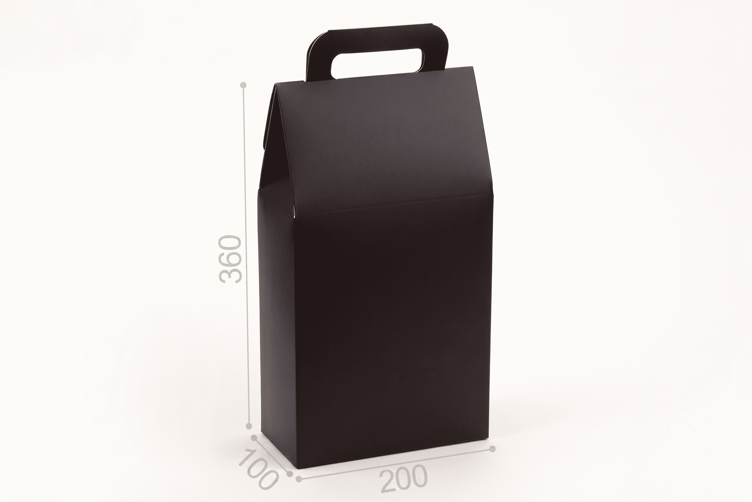 Коробка "Пляшкова" №М0080-о3 "Чорна"