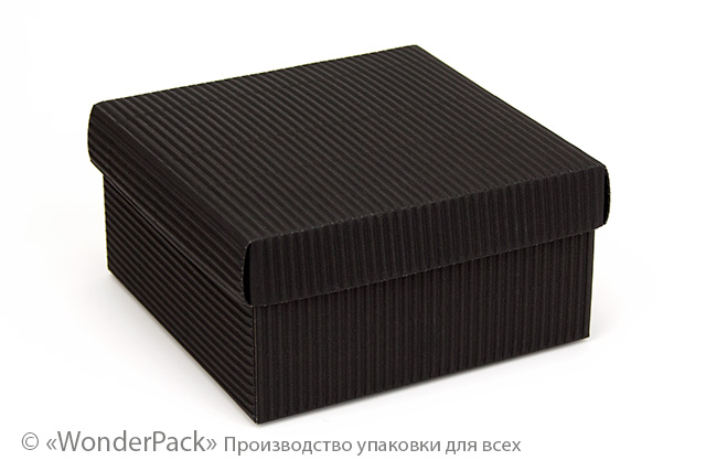 Коробка "Подарункова" №М0027-о35. 2-шарова чорна - 1